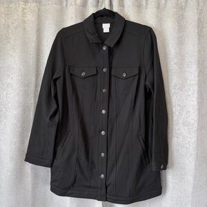 Chico's Black Shacket size‎ 8